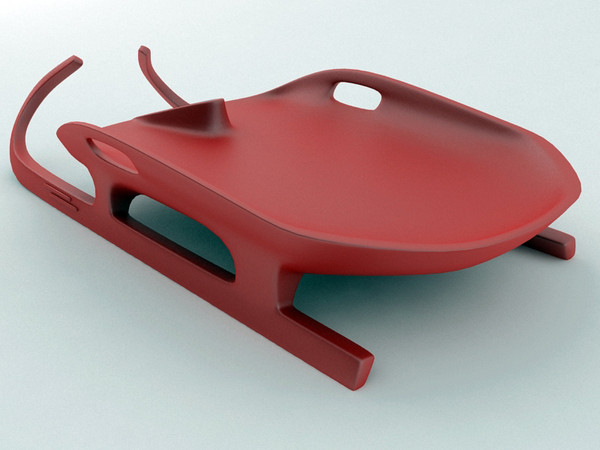 3d model luge sled - Luge Sled... by Tornado Studio