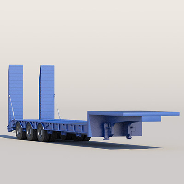 maya renault magnum truck semitrailer - Collection Semitrailers with Renault Magnum by ArqArt3D