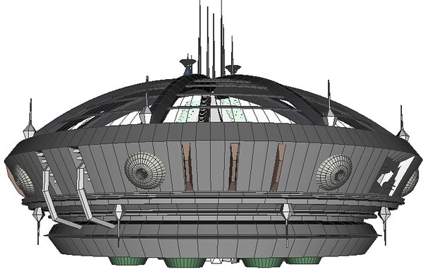 habitat space 3d obj - Habitat in Space by GraphicGuru