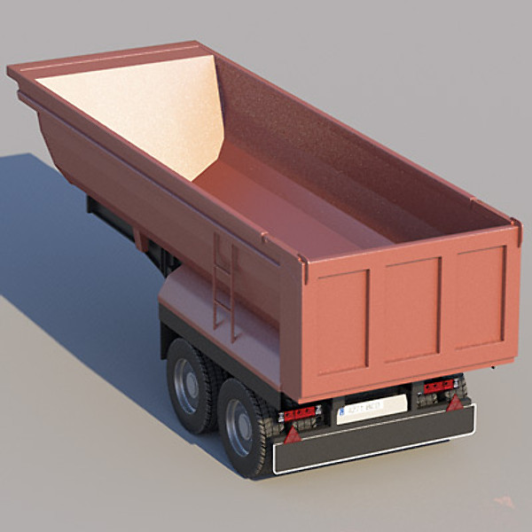 maya renault magnum truck semitrailer - Collection Semitrailers with Renault Magnum by ArqArt3D