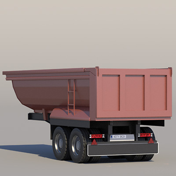 maya renault magnum truck semitrailer - Collection Semitrailers with Renault Magnum by ArqArt3D