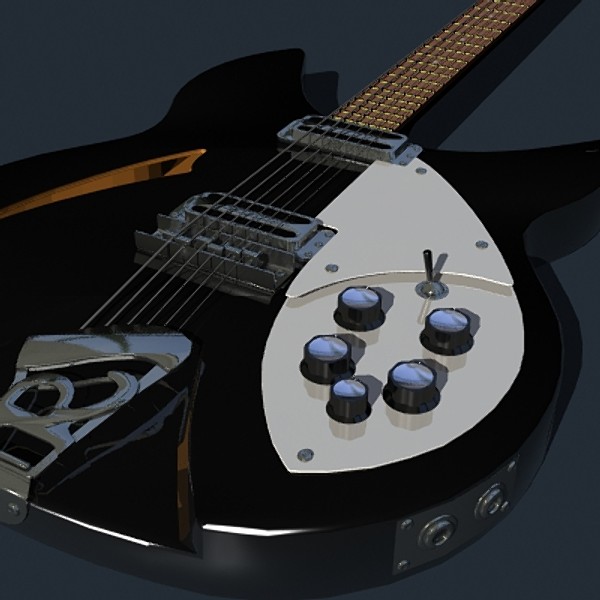 rickenbacker electric guitar 3ds - Rickenbacker by mostlysquare