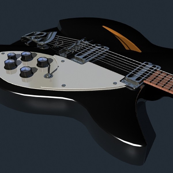 rickenbacker electric guitar 3ds - Rickenbacker by mostlysquare