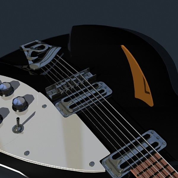 rickenbacker electric guitar 3ds - Rickenbacker by mostlysquare