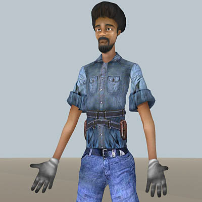 3d model of man male body - Woodstock by 3d_Wanderer