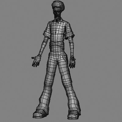 3d model of man male body - Woodstock by 3d_Wanderer
