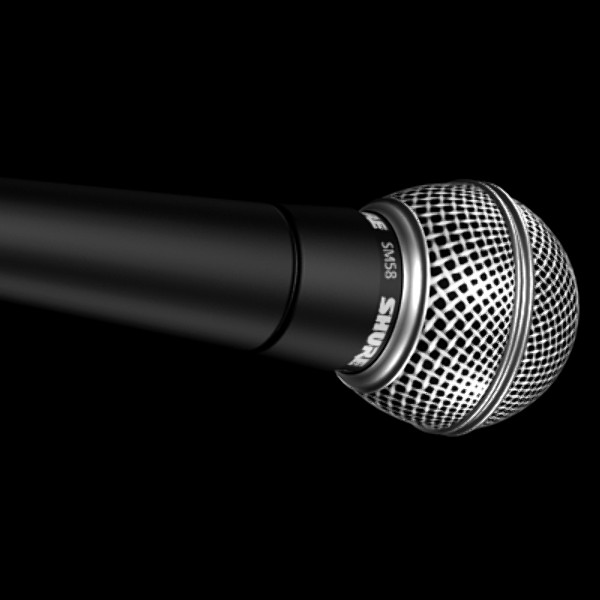 shure sm58 pgx2 wireless 3d max - SHURE SM58 & PGX2 Wireless Microphone by Dreamcaseal