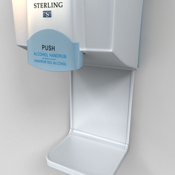 hand sanitizer 3d model - hand sanitizer by monkeyodoom