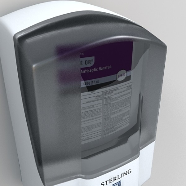 hand sanitizer 3d model - hand sanitizer by monkeyodoom
