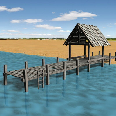 3d bridge structure - Dock_02 by bihoreanul