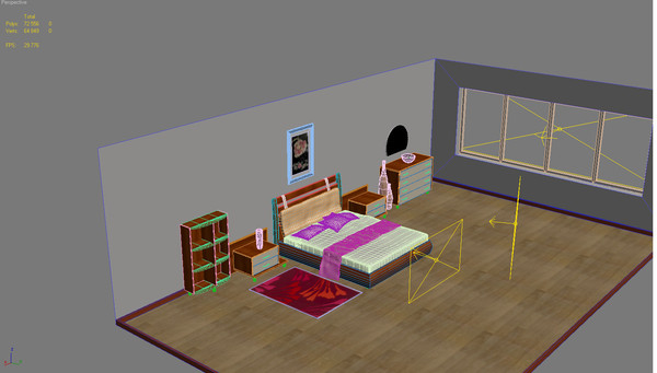 max scene bedroom proposta bed - Proposta bedroom by group3d