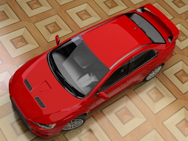 3d model mitsubishi lancer evolution x - Mitsubishi Lancer Evolution X STD materials by fabelar