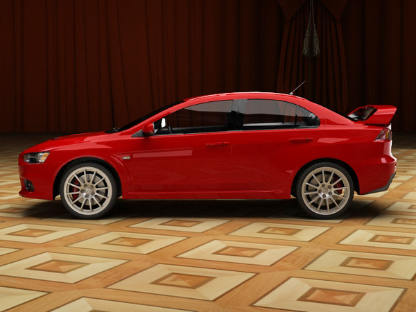 3d model mitsubishi lancer evolution x - Mitsubishi Lancer Evolution X STD materials by fabelar