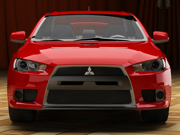 3d model mitsubishi lancer evolution x - Mitsubishi Lancer Evolution X STD materials by fabelar