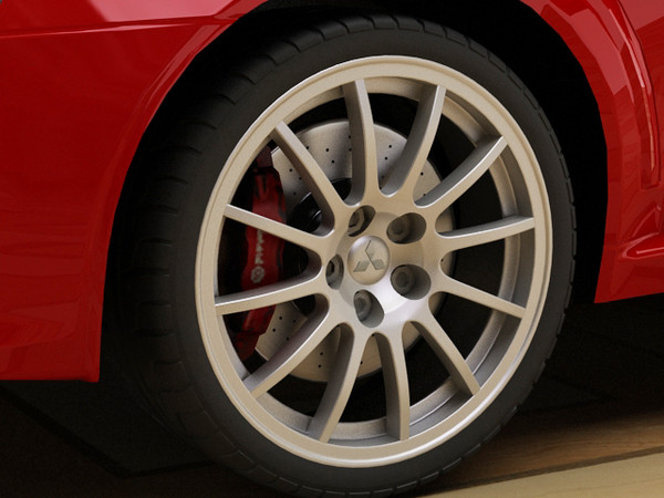 3d model mitsubishi lancer evolution x - Mitsubishi Lancer Evolution X STD materials by fabelar