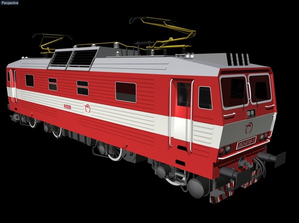 3d electric locomotive zssk model - ZSSK263.rar by tikalok