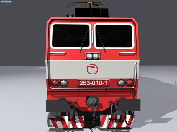 3d electric locomotive zssk model - ZSSK263.rar by tikalok