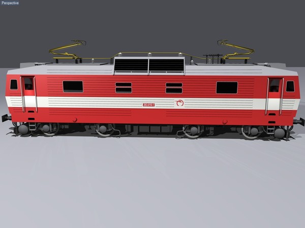 3d electric locomotive zssk model - ZSSK263.rar by tikalok