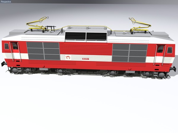 3d electric locomotive zssk model - ZSSK263.rar by tikalok
