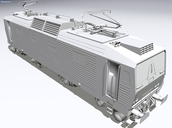 3d electric locomotive zssk model - ZSSK263.rar by tikalok