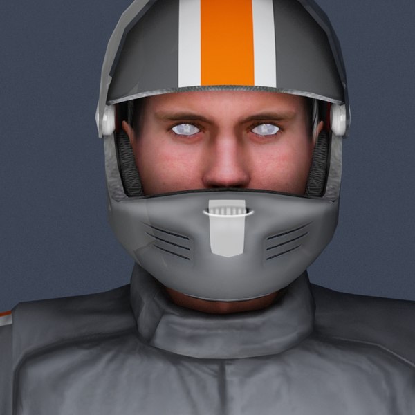 motorcycle rider 3d model - Bike Rider A VRay... by ES3DStudios