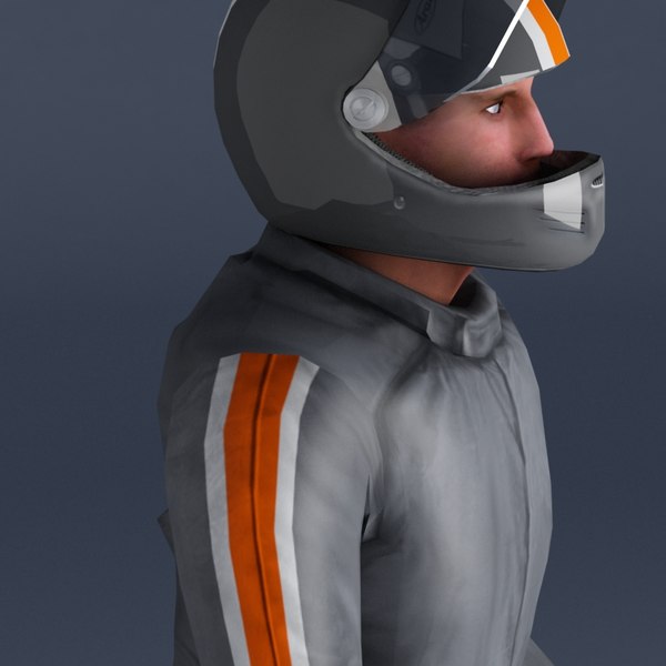 motorcycle rider 3d model - Bike Rider A VRay... by ES3DStudios