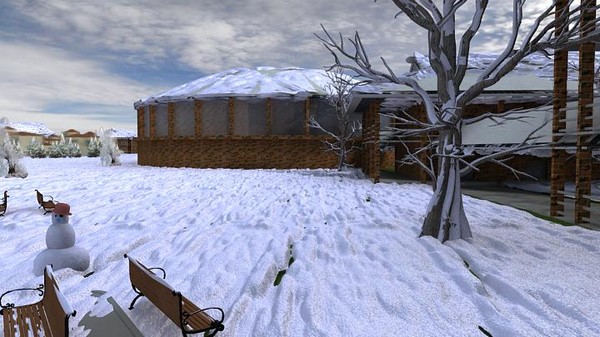 3ds max villadom city - Snow villadom by sundynasty