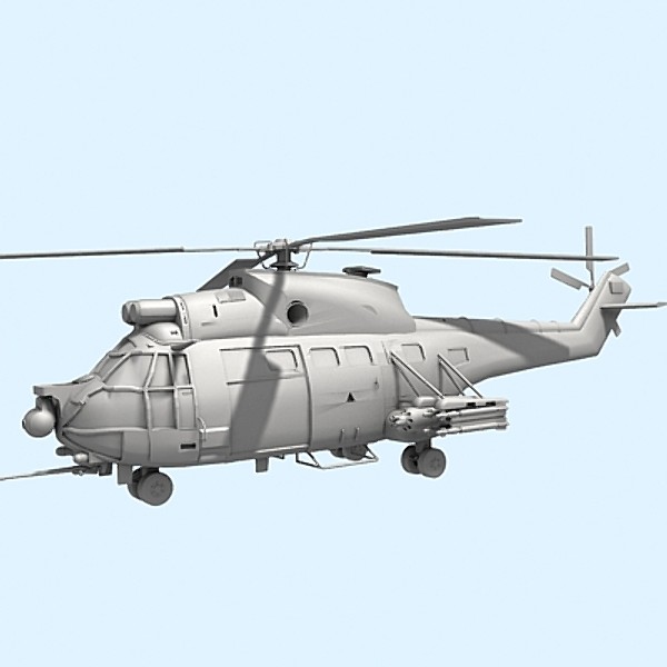iar 330 puma helicopter 3d model - IAR 330 Puma SOCAT by Sandu_Bublic