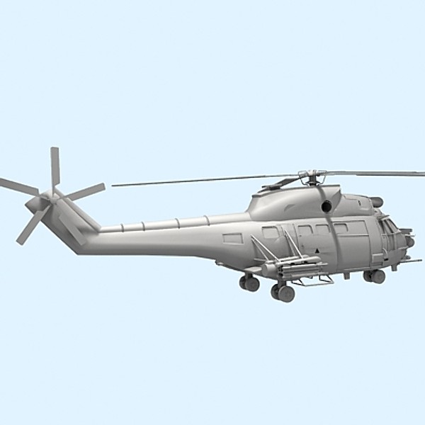 iar 330 puma helicopter 3d model - IAR 330 Puma SOCAT by Sandu_Bublic