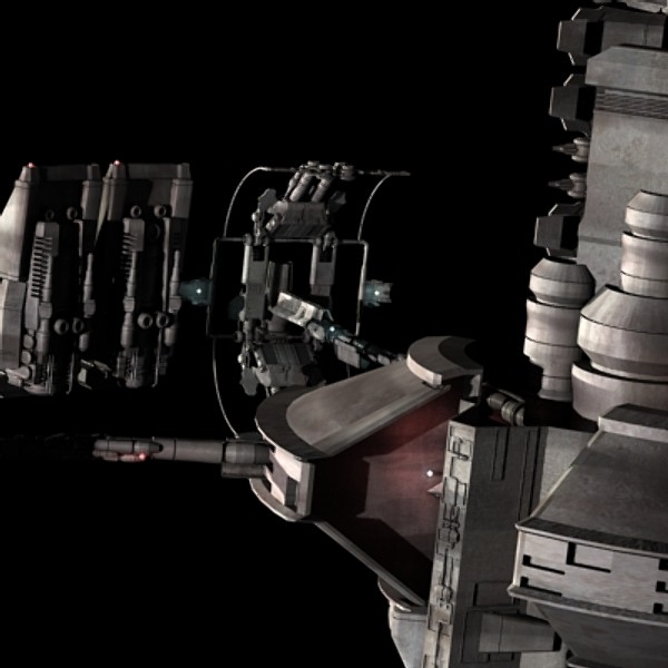 sci-fi space station 3d max - Space Station by dastolidigital