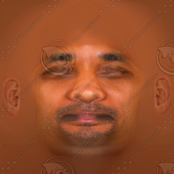 smith face uv 3d model - Will Smith by fabelar