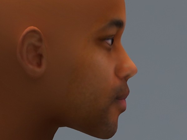 smith face uv 3d model - Will Smith by fabelar