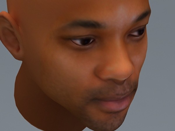 smith face uv 3d model - Will Smith by fabelar