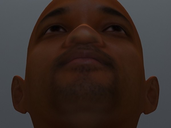 smith face uv 3d model - Will Smith by fabelar