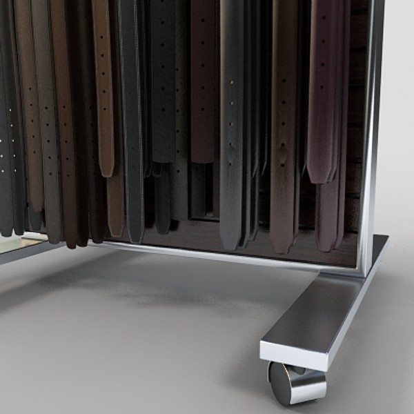 3d belt rack display model - belt rack by monkeyodoom
