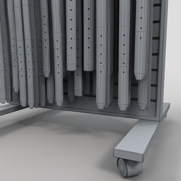 3d belt rack display model - belt rack by monkeyodoom