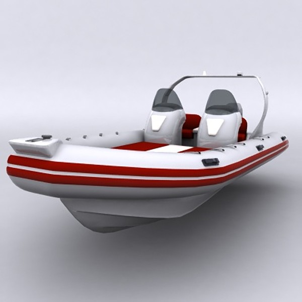 3d rigid inflatable boat - Rigid Inflatable Boat 04 by MikkeDeMonia
