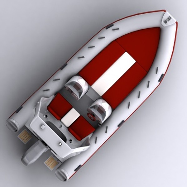 3d rigid inflatable boat - Rigid Inflatable Boat 04 by MikkeDeMonia