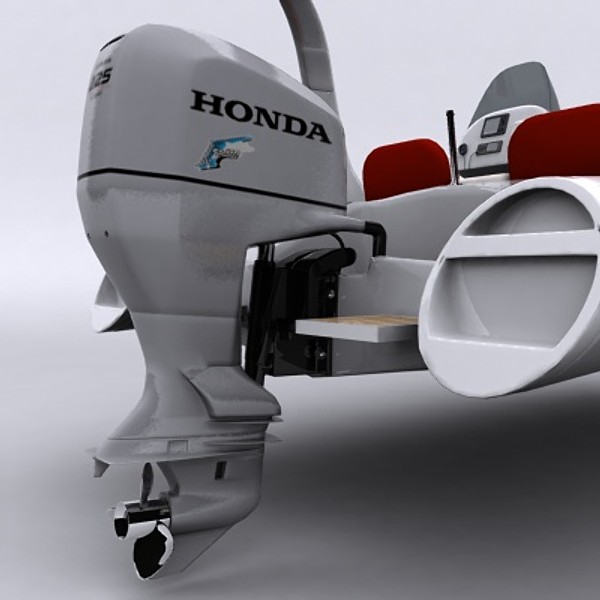 3d rigid inflatable boat - Rigid Inflatable Boat 04 by MikkeDeMonia