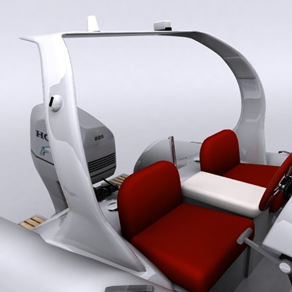 3d rigid inflatable boat - Rigid Inflatable Boat 04 by MikkeDeMonia