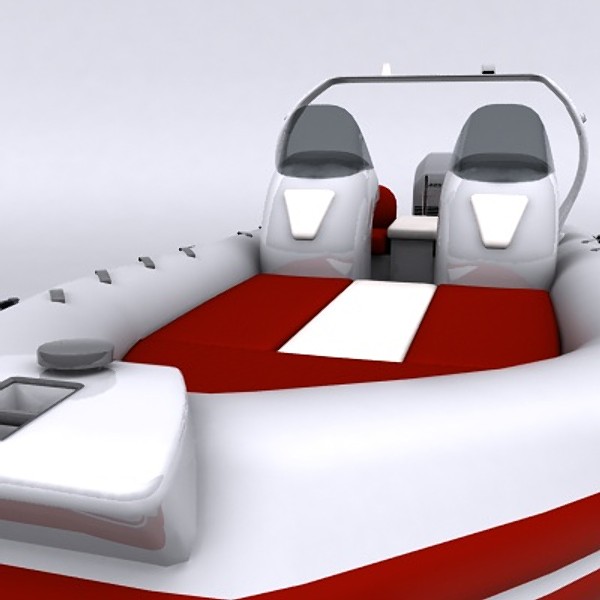 3d rigid inflatable boat - Rigid Inflatable Boat 04 by MikkeDeMonia