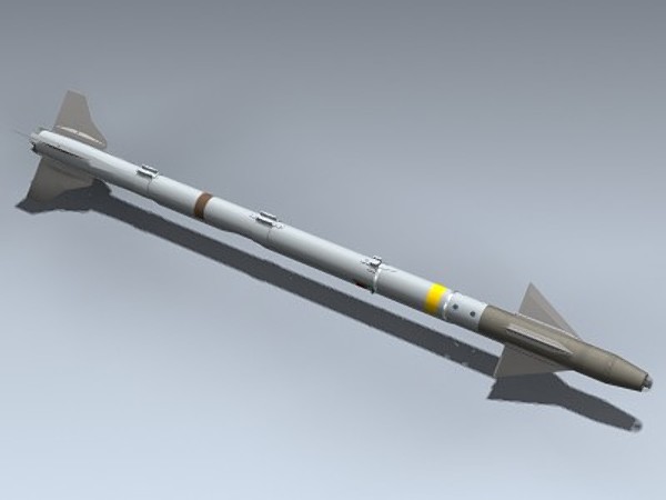 aim-9x sidewinder 3d model - AIM-9X Sidewinder... by Mesh Factory