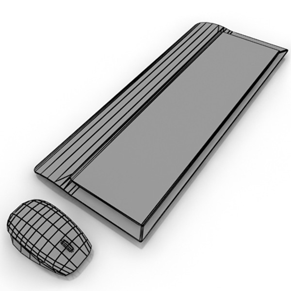 keyboard 3d model - keyboard set 2 by StepanProkop