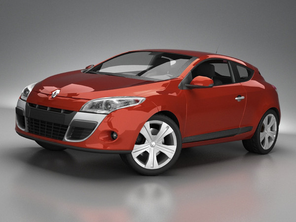 renault megane coupè 2009 3d model - Renault Megane coupè 2009 standard materials by fabelar