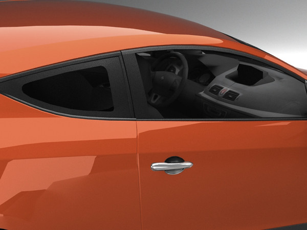 renault megane coupè 2009 3d model - Renault Megane coupè 2009 standard materials by fabelar