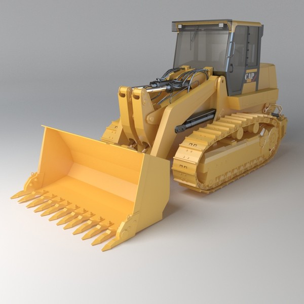 3d track loader industrial vehicles model - Track loader 02 by 3DRivers... by 3DRivers