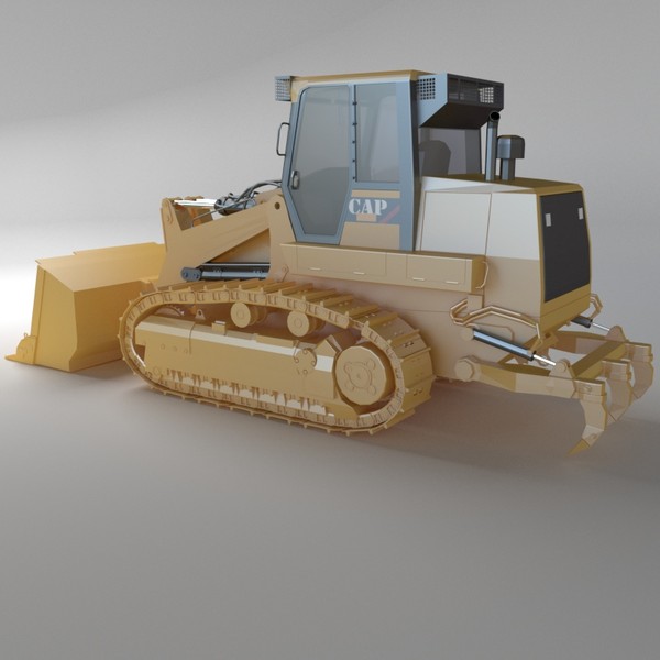 3d track loader industrial vehicles model - Track loader 02 by 3DRivers... by 3DRivers