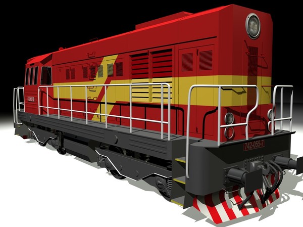 3d diesel locomotive 742 model - 742.rar by tikalok