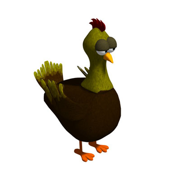 3ds chicken cartoon - Cartoon Chicken... by utanmaz
