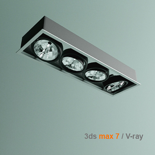 3d modern built-in lamp - built-in lamp by lajhar
